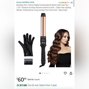 Bombay clipless curling iron